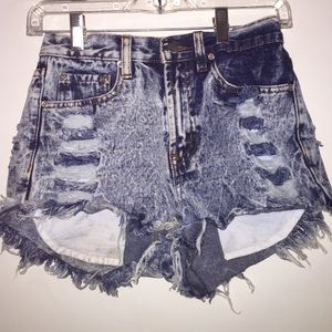 High waisted shorts