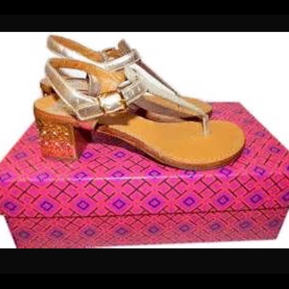 Tory Burch Audra sandal. 9.5 in box with dust bag