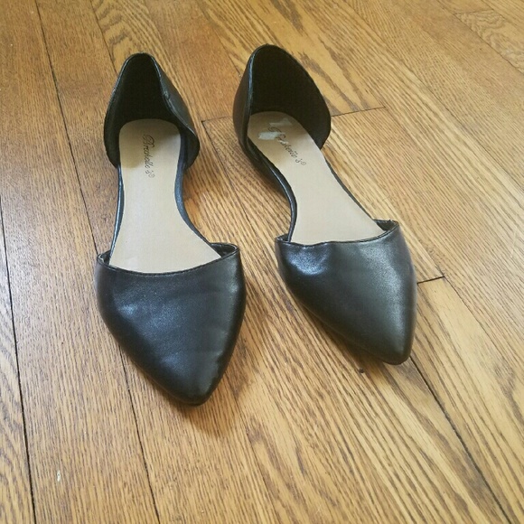 Black D'Orsay Flats