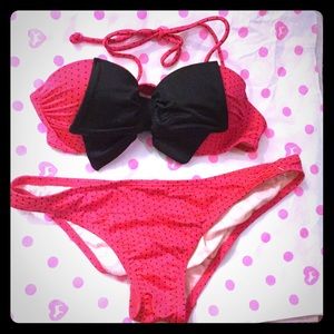 Victoria's Secret Bow Bandeau & Low Rise Bikini
