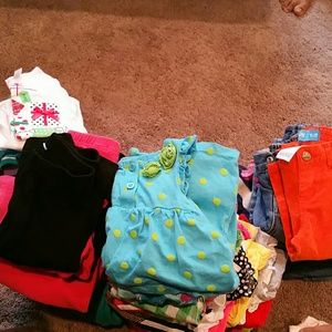 72 pieces baby girl clothing lot