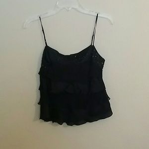 The Limited beaded chiffon crop top,  XS