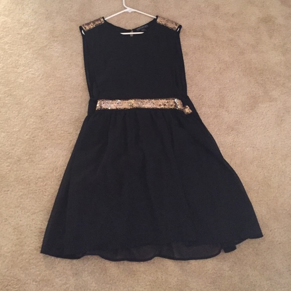 Gorgeous black and gold dress