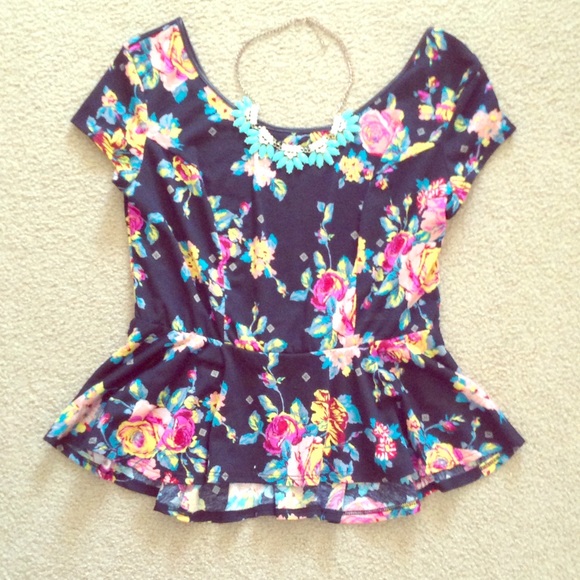 juniors peplum top