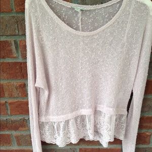 Light purple sweater w/ detailing