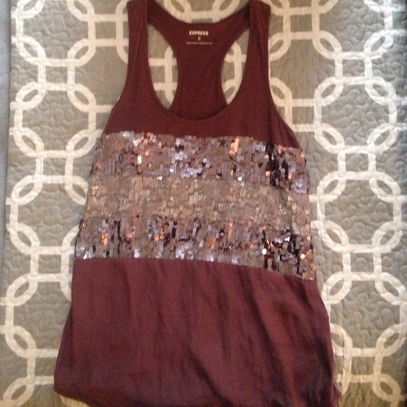 Purple sequin shirt
