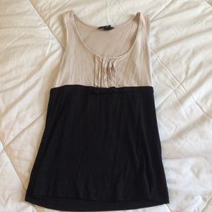 Nude and black H&M tank