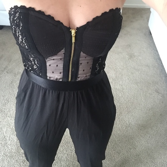 Bebe sleeveless jumpsuit.