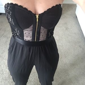 Bebe sleeveless jumpsuit.