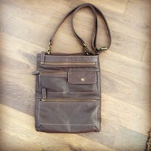 Levenger Leather Messenger Bag