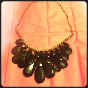 Black statement necklace!