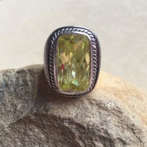 Sterling Silver Peridot Ring