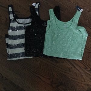 Sequin shirts