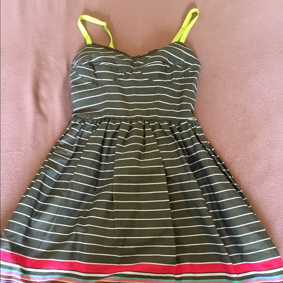 Multi- color striped Dress.