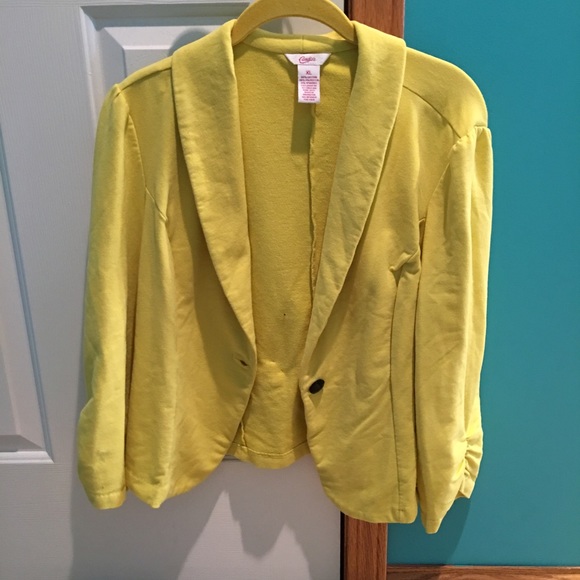 Yellow Casual Jacket