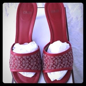 COACH-Louise Sandal-Cherry
