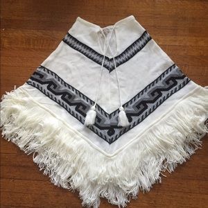 NWOT Anthropologie Free People Poncho Cream SOLD