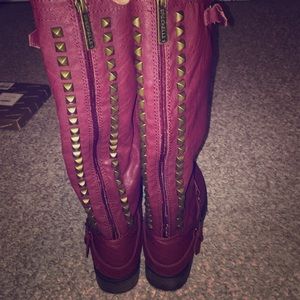 Breckelle's berry studded boots!