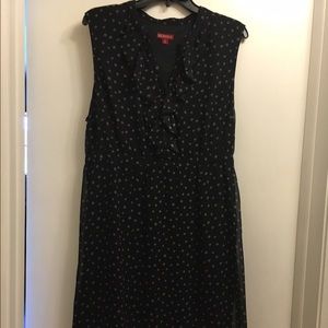 Black and beige polka dot sundress