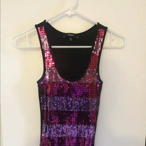 Express sequin tank - Picture 1 of 3