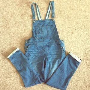 Skinny leg overalls