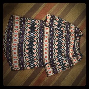 Aztec print T-Shirt Dress