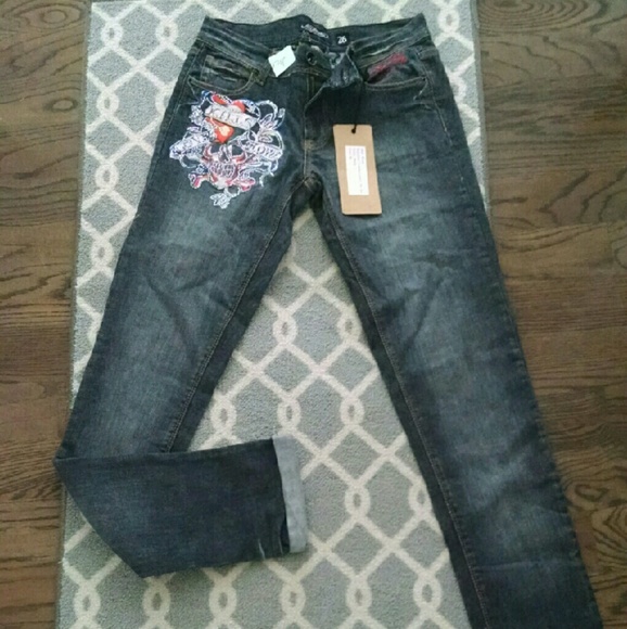 🚫SOLD🚫 NEW! Ed Hardy Jeans, "Love Kills Slowly" - Picture 2 of 4
