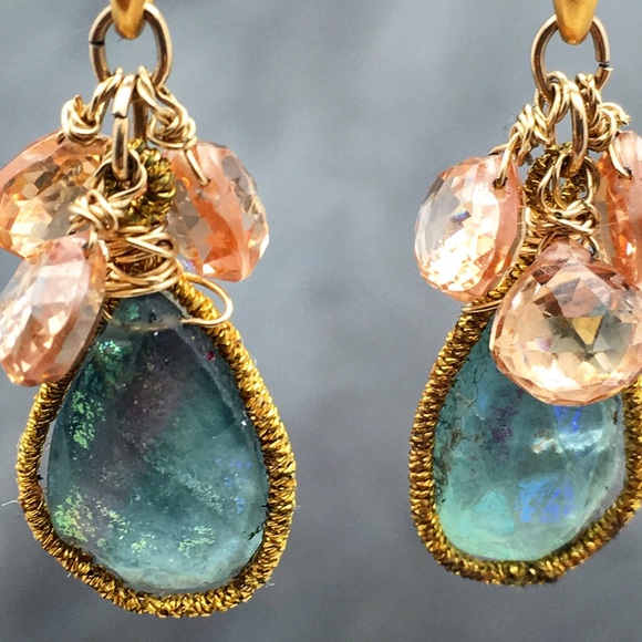 Sold HOST PICK Gorgeous cluster earrings - Picture 3 of 3