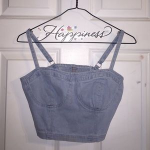 forever xxi denim bralette
