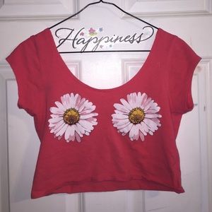 pink crop top!