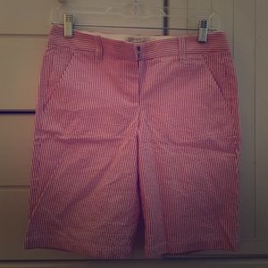 J.Crew Bermuda Seer Sucker Shorts