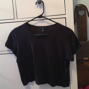 • UO Black crop top tshirt •