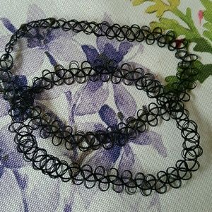 Two Tattoo Chokers **ONE SIZE**