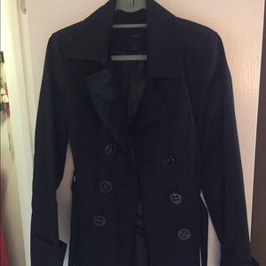 Black Express light-weight coat
