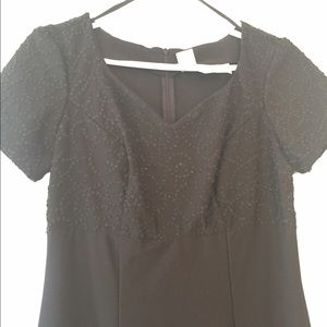 Floor-Length Black Beaded Choir Dress