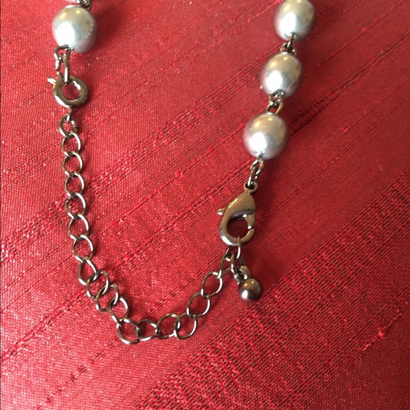 Beautiful multi stone pendant necklace SILVERTONE - Picture 3 of 3