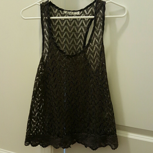 Purple crocheted top