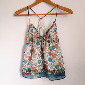 Floral Strappy Blouse