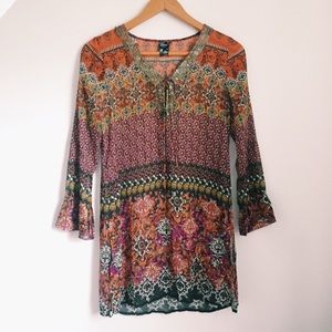 Guess Boho Embellished Sheer Cover-up