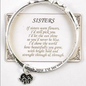 Sister a silver charm Bracelet