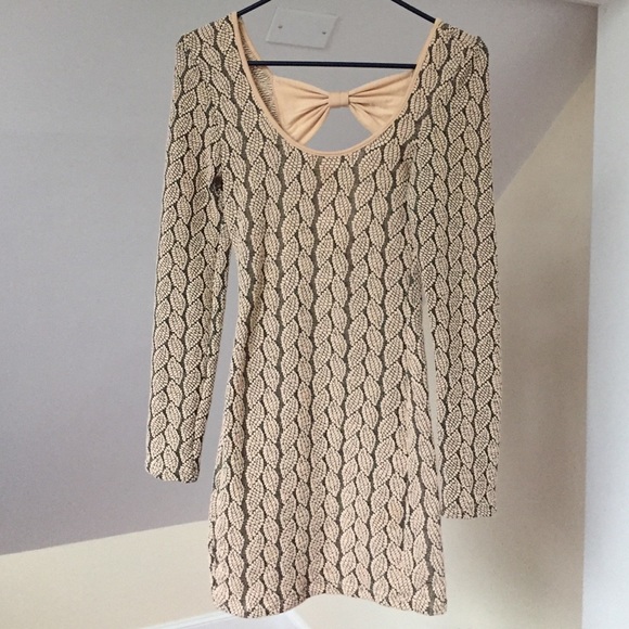 Nasty Gal Body Con Dress with Bows