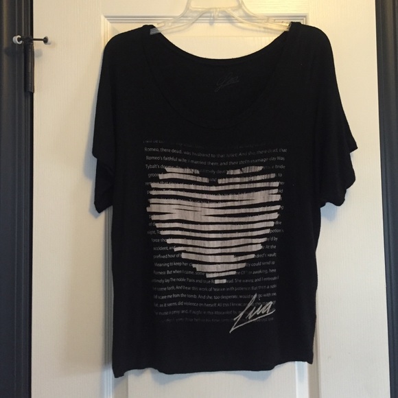 Black graphic tee