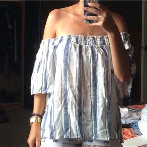 Zara off the shoulder top