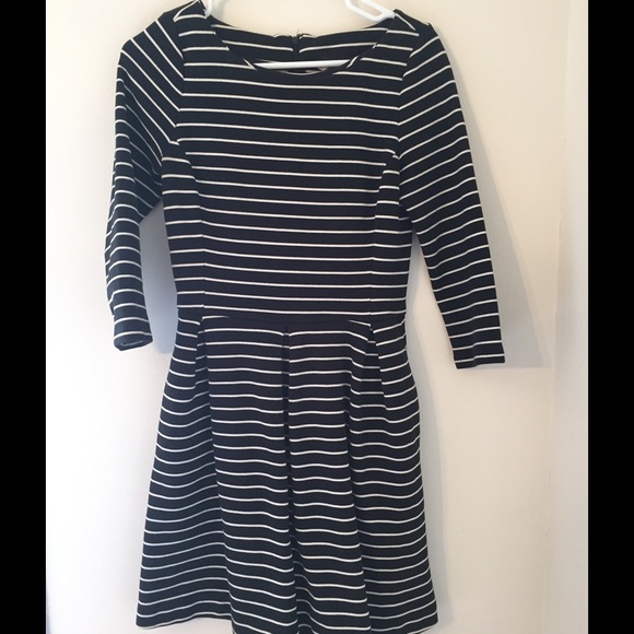Banana Republic Striped Fit and Flare Dress