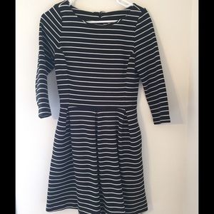 Banana Republic Striped Fit and Flare Dress