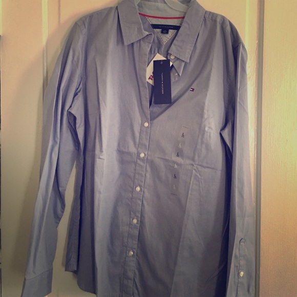 Light Blue Tommy Hilfger Button Down Dress Shirt