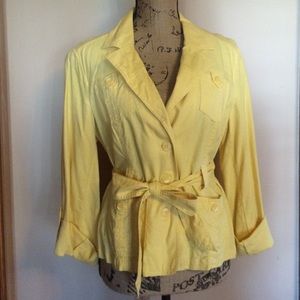 Yellow spring blazer