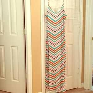 Chevron maxi dress