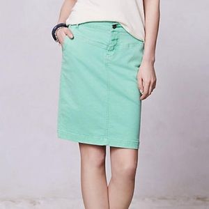 Anthro Denim Pencil Skirt