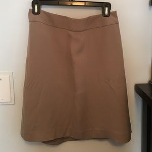 Anne Taylor gray A-line skirt